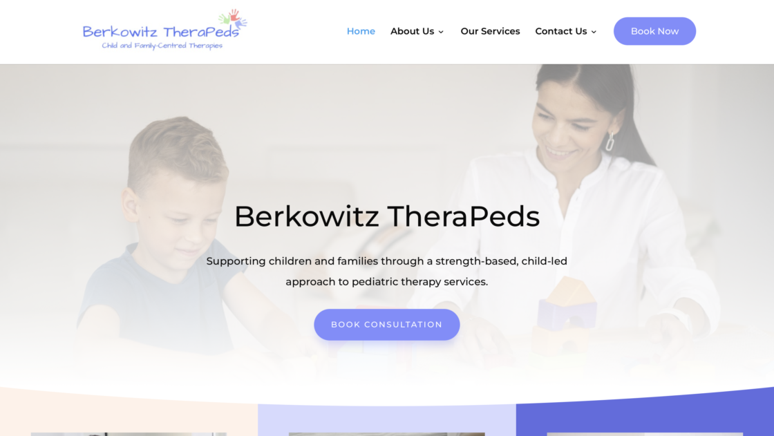 Berkowitz TheraPeds Pediatric Therapy Website – Winnipeg